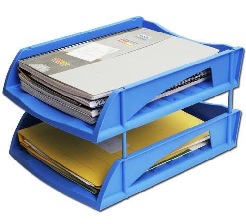 KEBICA  Brand Unbreakable Executive File Tray  Clear Colour Use for Letter Tray/Files Tray/Documents Tray/Folder Tray