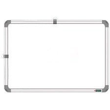 DIGISMART* Non Magnetic 1 X1.5 feet Double Sided White Board and Chalk Board Front Side whiteboard Marker Surface and Back Side Chalkboard Surface (1x1.5 feet, Pack of 1 Item