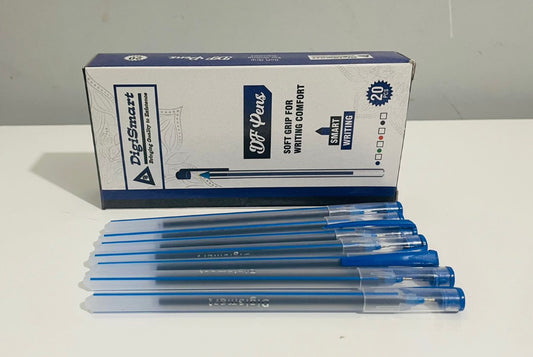 Digismart Use & Throw Pen ( Pack of 20 Pcs) Blue Colour Lightweight Body Design | Use and Throw Pens | For One Time Use | Ideal for School Office & Business | Stick Ball Pens