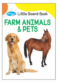 My First Little Board Book Of Farm Animals & Pets | Book For Children | English, Hardcover, Kamal|