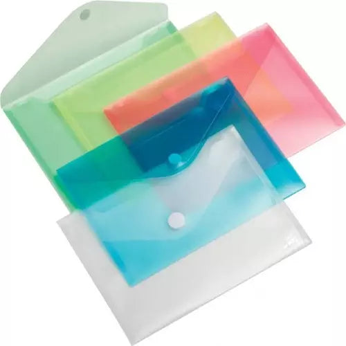 Sun F/S Clear Bag (Eco) Assorted Color PACK OF 10