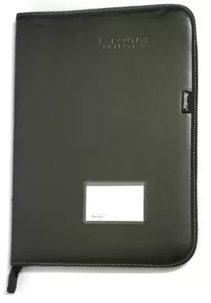 Kiya* Chain Bag Cb403 Leather Material Professional File Folders for Certificates, Documents Holder (Size : F/S) Document Bag  (Set Of 1, Black)9