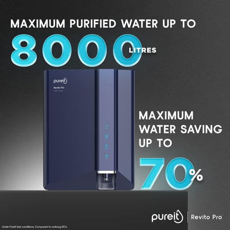 Pureit Revito Pro 8 litres RO+MF+UV Water Purifier (SD)