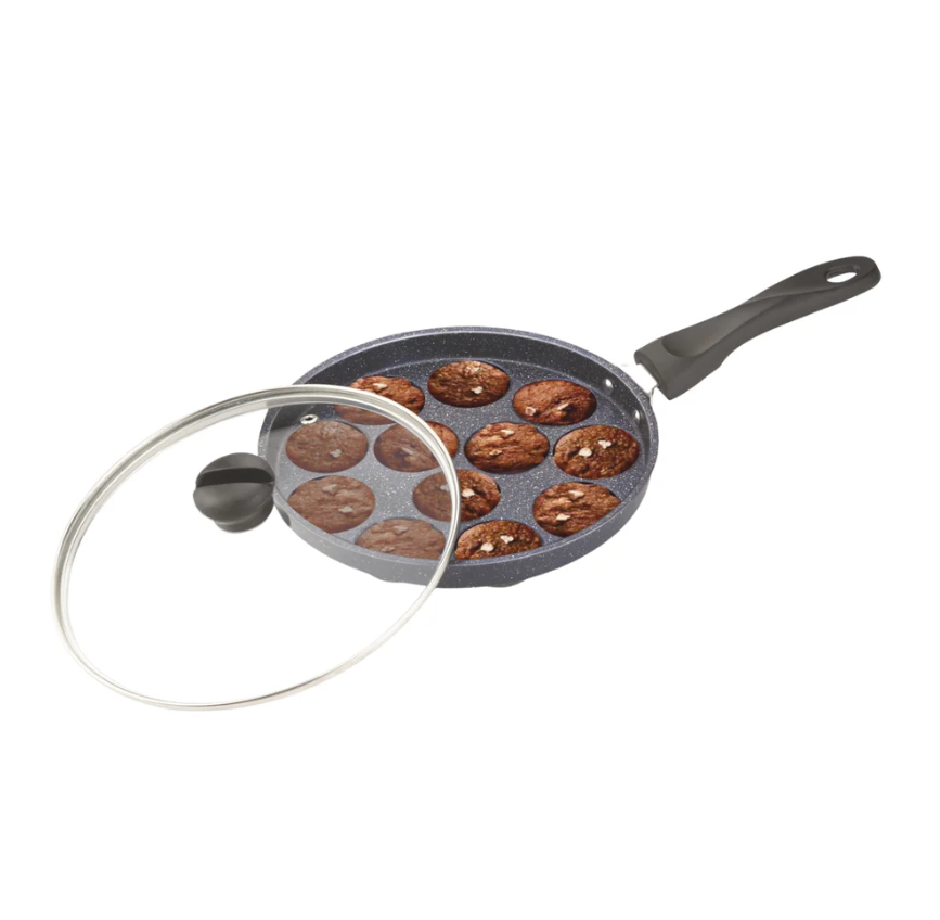 SKYLINE APPAM MAKER WITH GLASS LID 12 CUPS VTL8800
