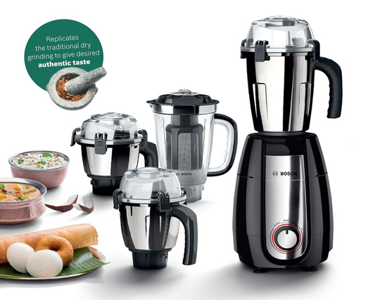 BOSCH PRO 1000W MIXER GRINDER MGM8842MIN TRUEMIXX BLACK (APEX)