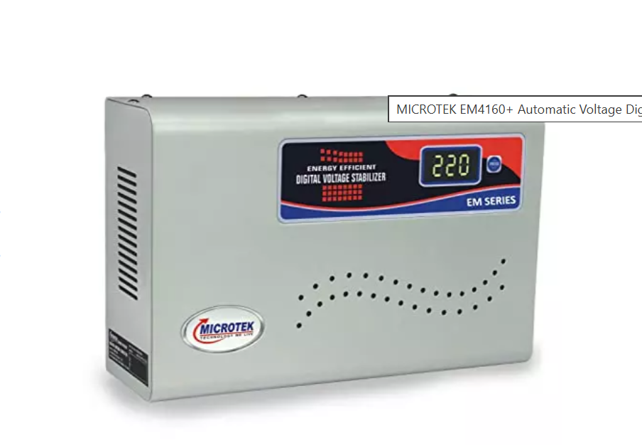 MICROTEK EM4160+ VOLTAGE STABLIZER WHITE (SD)