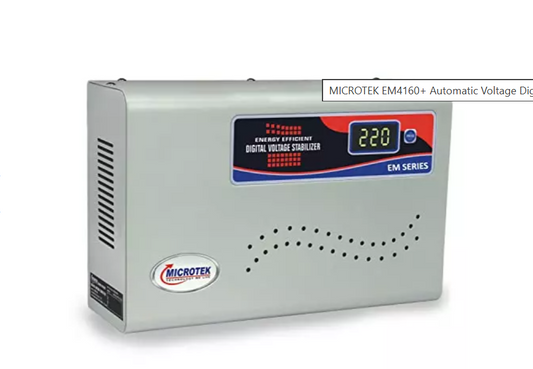 MICROTEK EM4160+ VOLTAGE STABLIZER WHITE (SD)