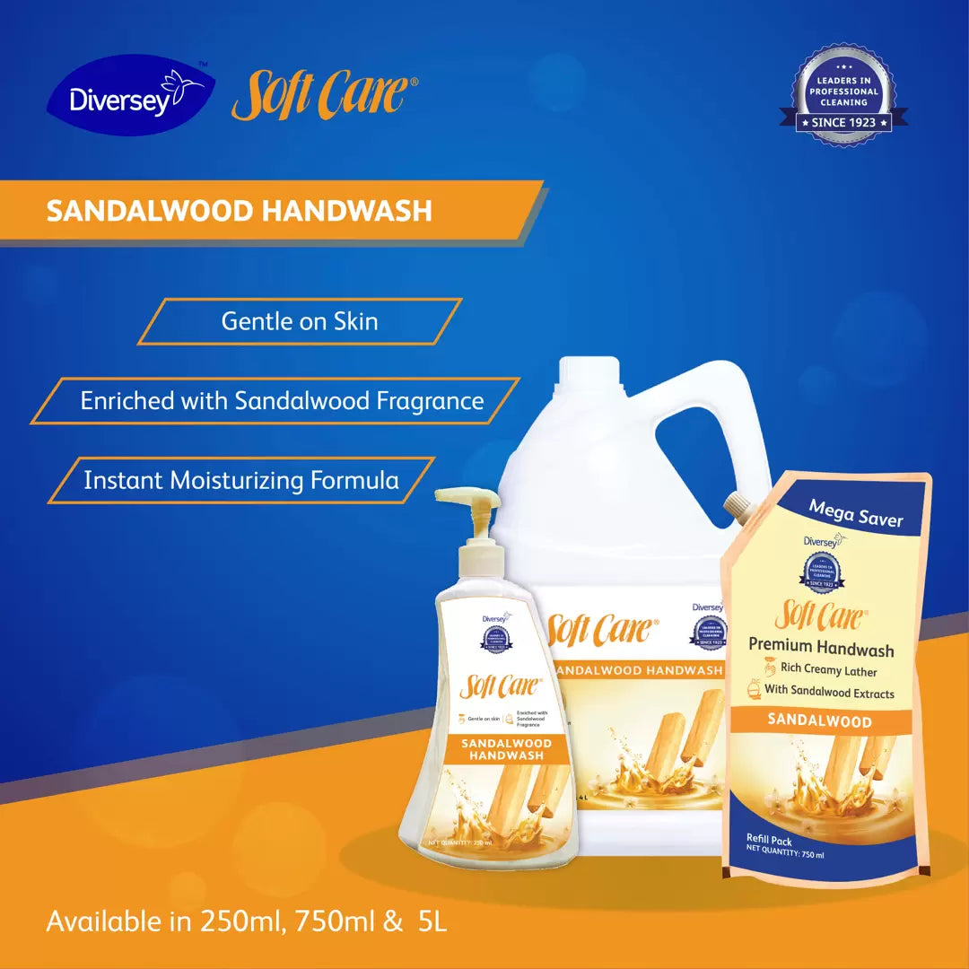 Diversey Soft Care Sandal Wood HandWash 5Ltr - Scoffco