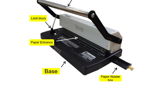 Spiral Binding Machine 40 Punching Hole Heavy Duty A3, A4, FS Legal,Full Scape Size,14 Sheets of 70 GSM Paper