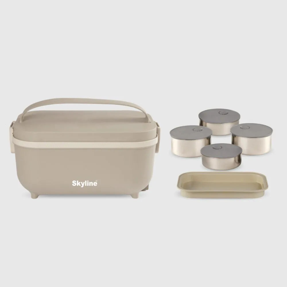 SKYLINE Electric Lunch Box with 4 SS Containers VTL-2888