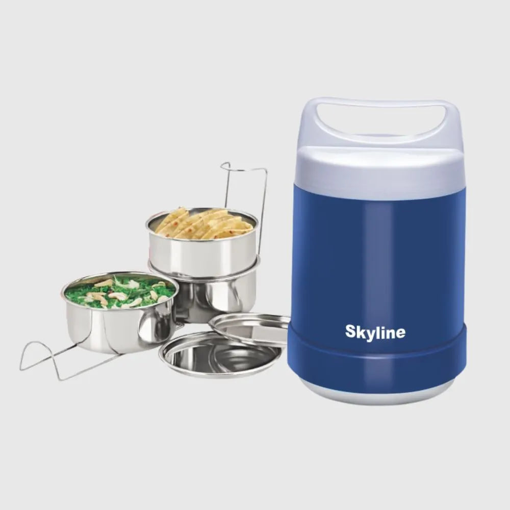 SKYLINE Electric Lunch Box with 3 SS Containers VTL-2999