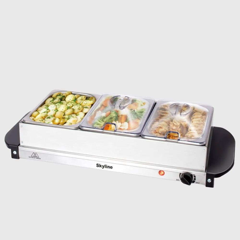 SKYLINE 3 Pot Buffet Server 3 x 1.5 Ltr. VTL9555