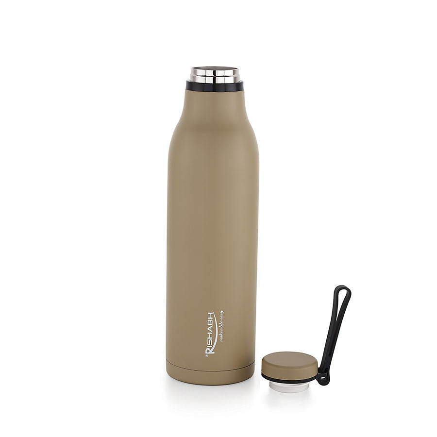 LIGHT  BROUN STEEL BOTTLE 