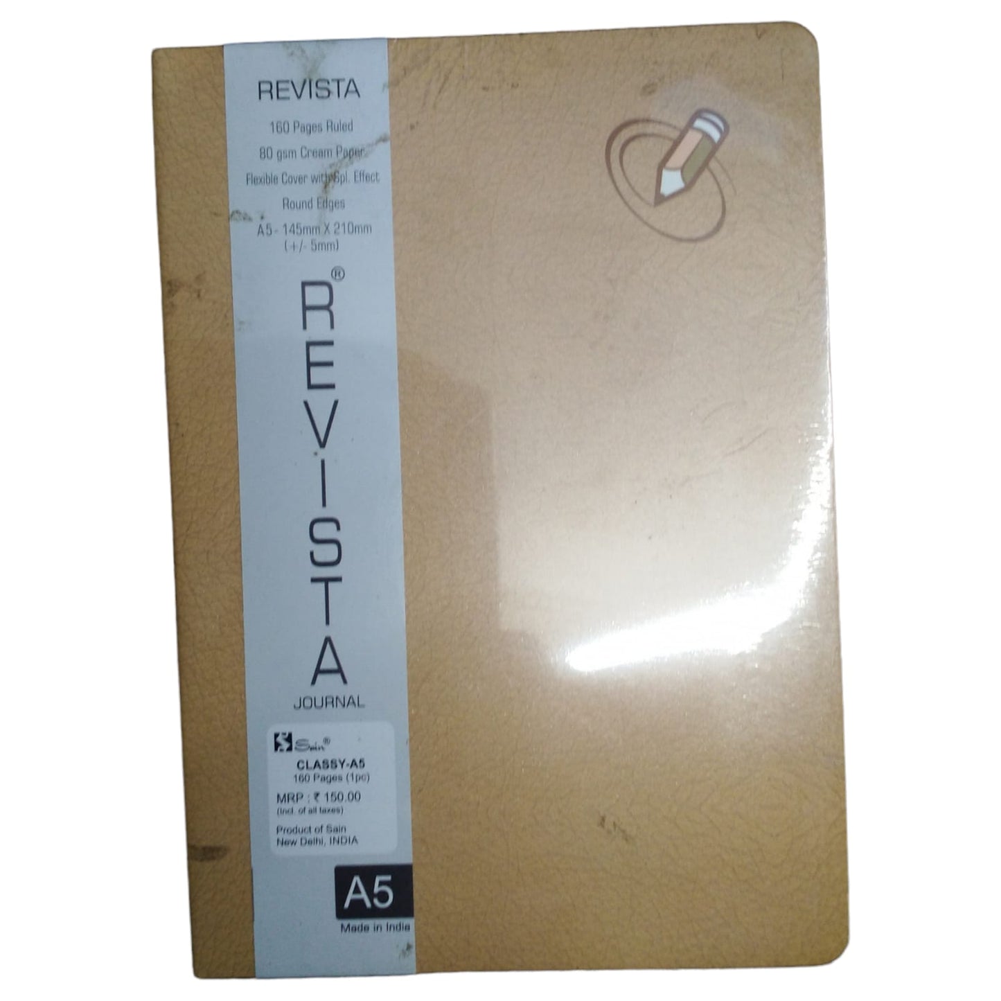 Digismart Classy-A5 160 Pages Notebook Diary Non Dated 6 by 8.5 inch  Note Book or Journal for Office and Personal use, Think Different