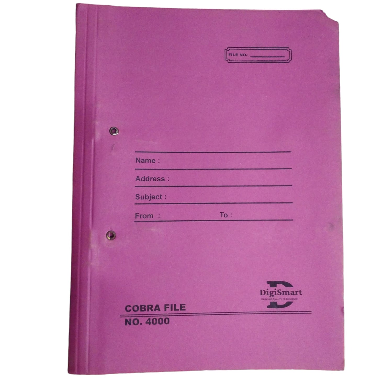 Digismart Cobra File NO. 4000 Multicolor Spring File Board/Cobra File ( Double Pasting with Deluxe Clip ) (27kgs + 27kgs Board) Folder for Documents, Files for certificates and documents