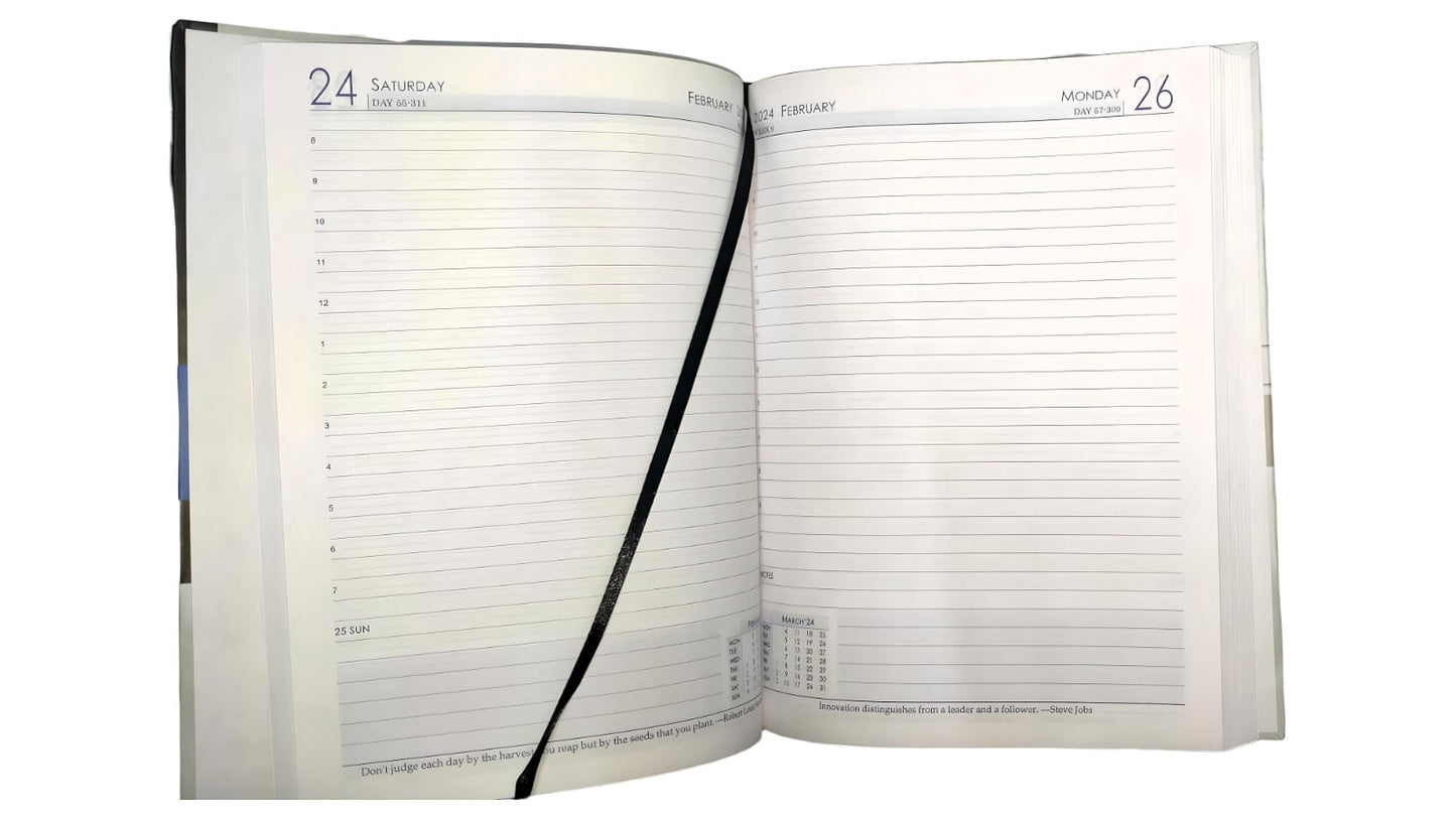 DIGISMART 2024 Executive Planner Diary - hard Bound - A4 Size - Classic, 9PP_Multi-Color
