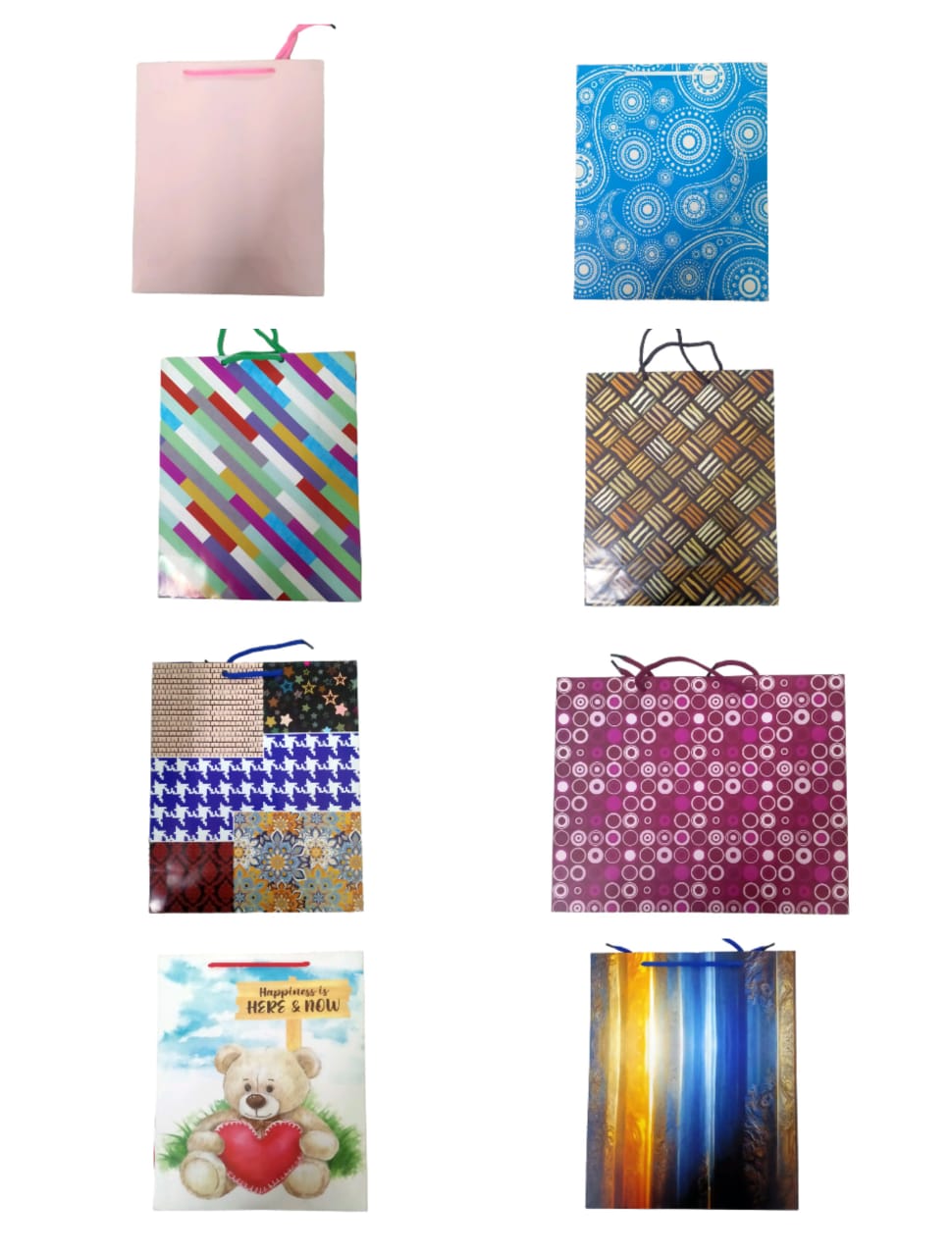 DIGISMART* Paper Bags for Return Gifts - Paper Gift Bag - Medium Carry Bags for Gifting - Paper Bags - Medium Paper Bags -Goodie Bags with Tissue and Thank You Card - Gift Covers