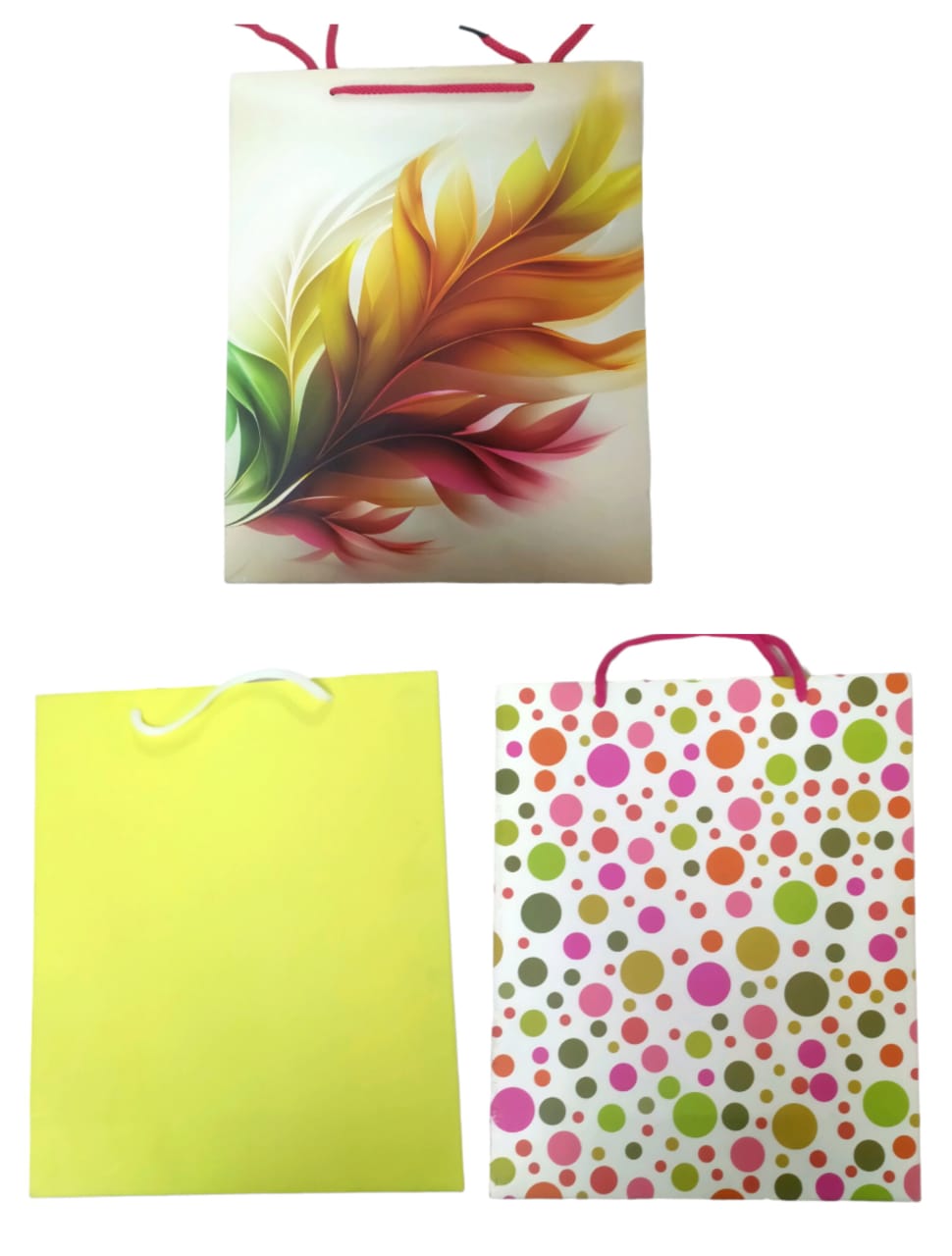 DIGISMART* Paper Bags for Return Gifts - Paper Gift Bag - Medium Carry Bags for Gifting - Paper Bags - Medium Paper Bags -Goodie Bags with Tissue and Thank You Card - Gift Covers - Pack Of 1