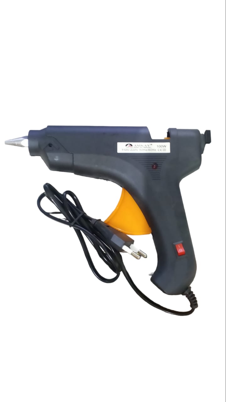 AMKAY - Professional Hot Melt Glue Gun - 100 W/ 120 W/ 25 W/ 40 W/ 60 W-200/ 60 W-400 with Multi Temperature Control, Fast Melting - Easy To Use Glue Gun + Glue Sticks