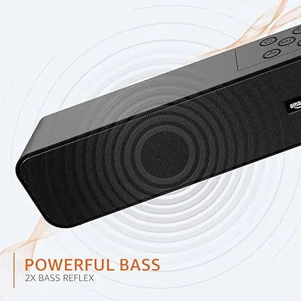 Amazon Basics 16W Bluetooth Soundbar Speaker with 1200mah Battery, BT v5.3, Aux, USB Port for Mobile, PC, Tablets, and Laptops - Image #5