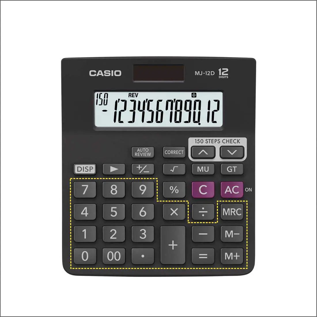 Casio MJ-12D 150 Steps Check and Correct Desktop Calculator - Image #3