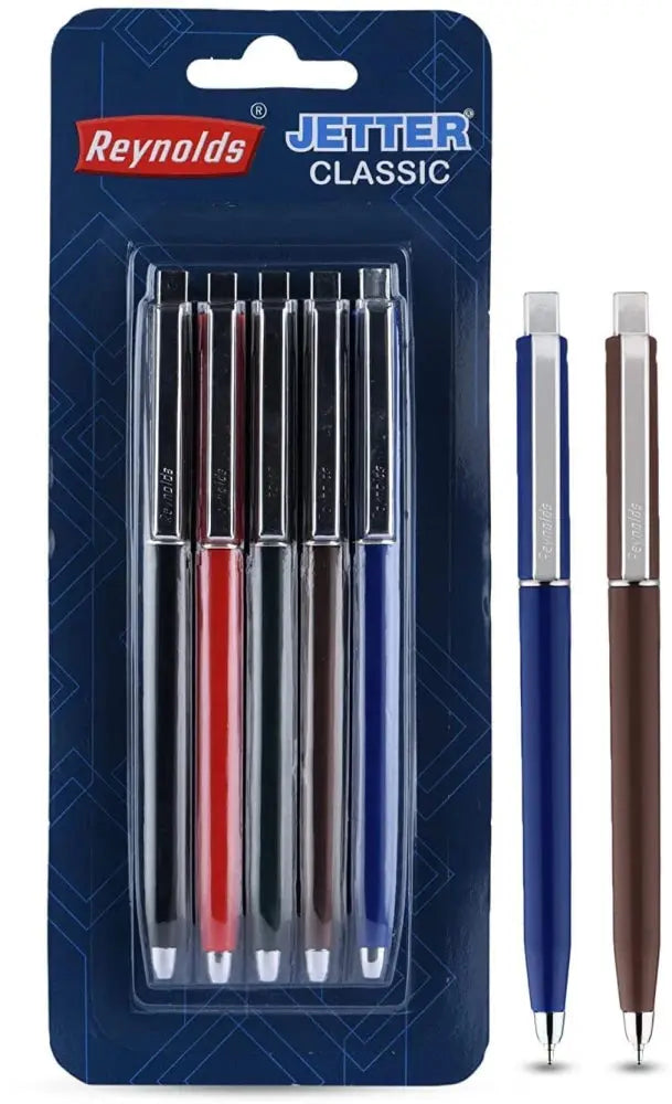 Reynolds JETTER BP CLASSIC : 1 CT BOX - BLUE | Ball Point Pen for Gift | Professional Ball Pens with Superior Writing Experience | Ball Pens for Swift Writing | 0.7mm Tip Size - Image #6