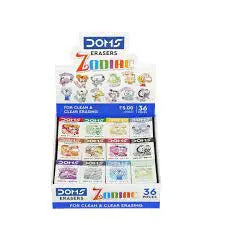 DOMS ZODIAC ERASER PACK 5 PCS - Image #2