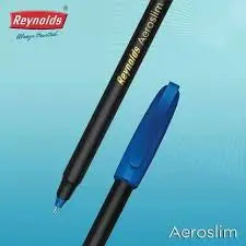 Reynolds AEROSLIM BP 5 CT POUCH - BLUE | Ball Point Pen Set With Comfortable Grip | Pens For Writing | School and Office Stationery | Pens For Students | 0.7mm Tip - Image #7