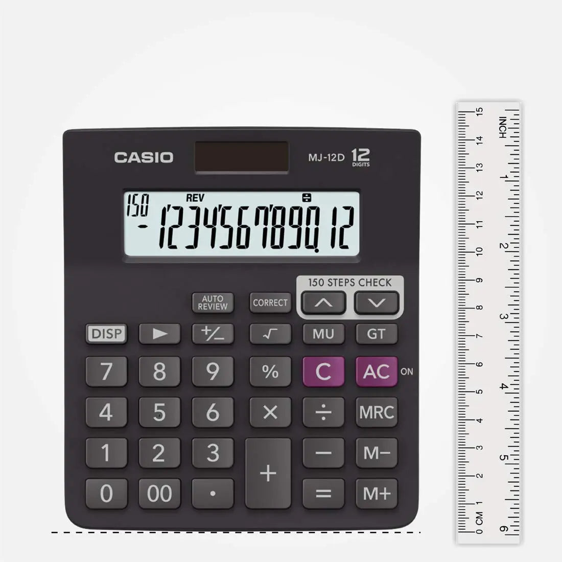 Casio MJ-12D 150 Steps Check and Correct Desktop Calculator - Image #4