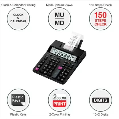 CASIO HR-150RC Printing Calculator  (12 Digit)