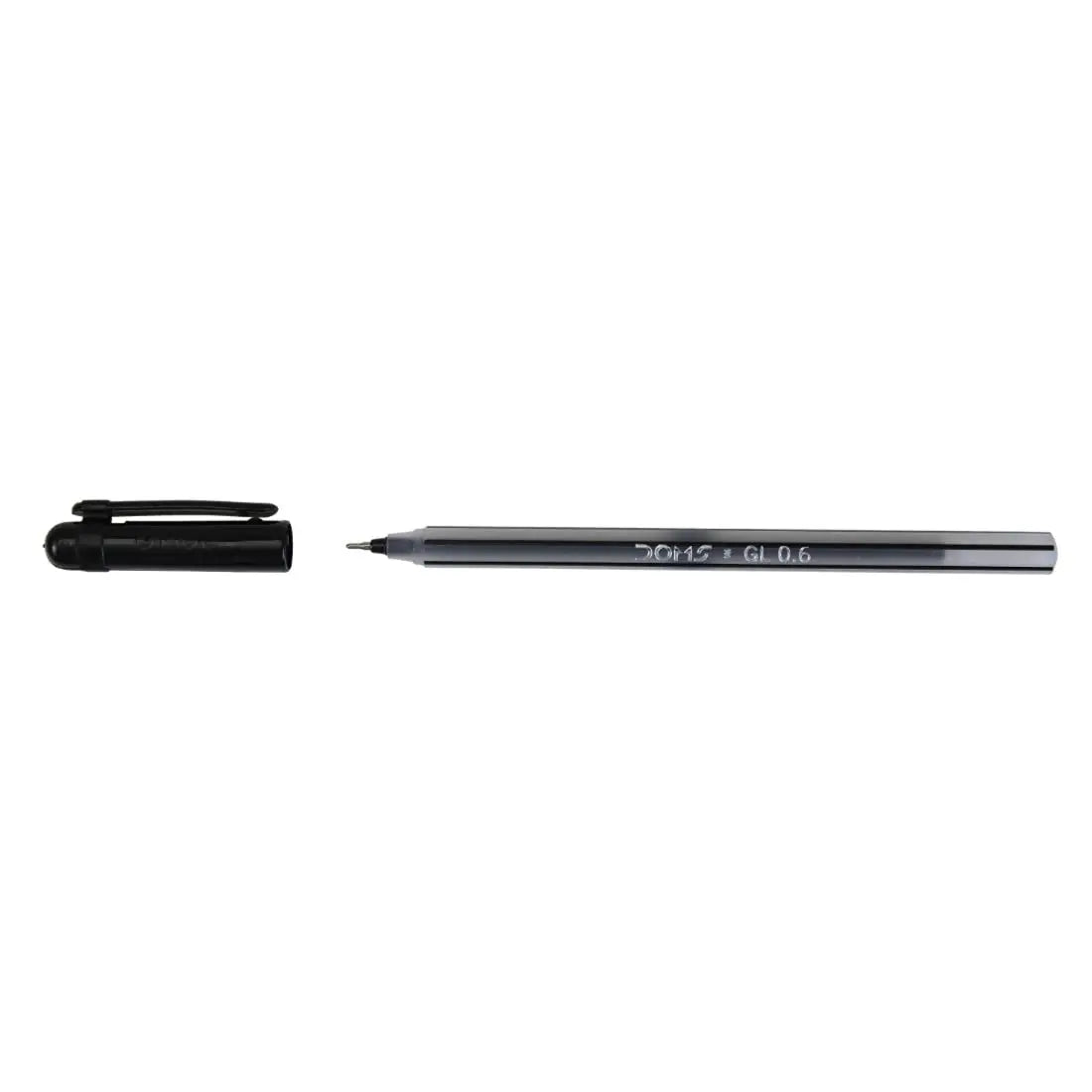 Doms DF 0.6 GL Ball Point Pens (Black, Pack of 20 ) - Image #2