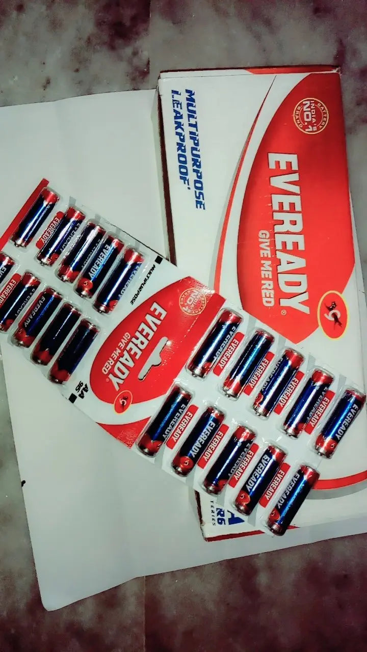 EVEREADY AA 915 MULTIPURPOSE LEAKPROOF 1.5 Volts Blue Battery Pencil cells PACK OF 12 - Image #3