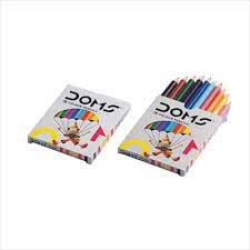 DOMS 10 SHADES COLOUR HALF SIZE PENCIL NEW