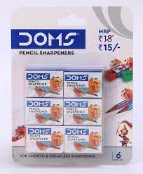 DOMS PENCIL SHARPNER BLISTER PACK 6 PCS