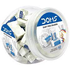 DOMS DUST FREE ERASER JAR PACK 60 PCS