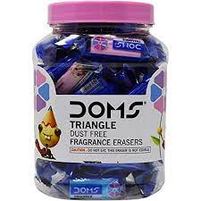 DOMS TRIANGLE ERASER JAR 50 PCS PACK