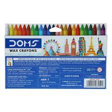 DOMS LONG WAX CRAYONS 24 SHADES