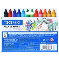 DOMS JUMBO WAX CRAYONS 12 SHADES