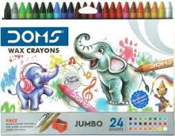 DOMS JUMBO WAX CRAYONS 24 SHADES