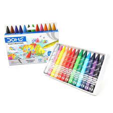 DOMS TRI JUMBO WAX CRAYONS 13 SHADES