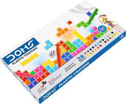 DOMS PLASTIC CRAYONS 28 SHADES BOX