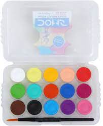 DOMS WATER COLOR CAKES 15 SHADES (15MM)