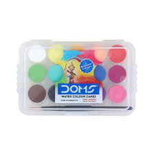 DOMS WATER COLOR CAKES 15 SHADES (15MM)