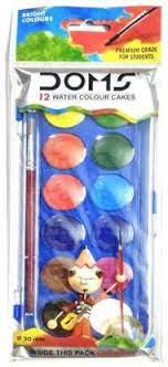 DOMS WATER COLOR CAKES 12 SHADES (30MM)