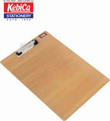 Kebica Durable  Wood Clipboard for School & Office with Low Profile Clip  9 x 13 inches)