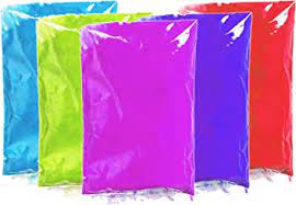 DOMS Holi Gulal Colours with Fragrance, Skin-Safe&Non-Toxic (5 Colours of 60 gm Each) Holi Color Powder (Blue, Green, Yellow, Orange, Pink, 600 g)