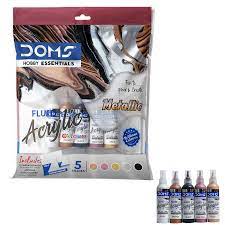 DOMS METALLIC FLUID ACRYLIC COLOUR