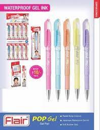 Flair Pop Gel Pen (Blue) - Pack of 10 Pcs