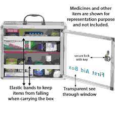 Kebica Multi-Partation Box/Emergency Medical Box for Home - School - Office/First Aid Kit  (Sports and Fitness)