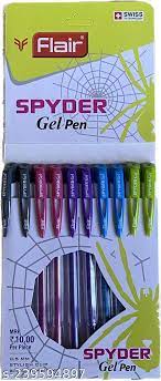 Flair Spyder Gel Pen (Pack of 10)